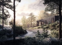 Drewniany dom modułowy od BXB studio