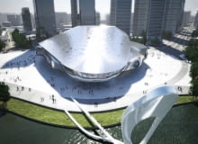 architektura, ekologia, zrównoważne budownictwo, coop himmelb (l) au, chiny, wolf d. prix, dalian, międzynarodowe centrum konferencyjne