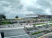 Pierwsza nagroda w konkursie na rozbudowę CN Kopernik - praca Heinle Wischer und Partner