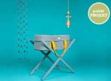Lampa TOTEM od HOP Design oraz kosz filcowy na niemowlaka moKee projektu Kingi Chmielarz. totem, lampa, oświetlenie, hop design, polski projekt, lampa od polskiego projektanta, polski design