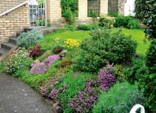 Prace porządkowe warto prowadzić z planem ogrodu w ręku. Dzięki temu łatwiej będzie zdecydować, które z budowlanych pozostałości się przydadzą (na przykład na skarpę), a których powinniśmy się pozbyć OGROD , NA SKARPIE ROSNIE : WRZOS , WRZOSCE , FLOKS SZYDLASTY , BODZISZEK FOT. LILIANNA SOKOLOWSKA PUBLIKACJA KWIETNIK NR 1 (193) - 1 2011