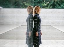 Katarzyna Krakowiak w Pawilonie Miesa van der Rohe w Barcelonie