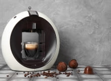 Biały ekspres do kawy