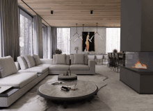 Opowieść o harmonii natury, światła i sztuki - wnętrza projektu pracowni Tissu