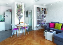 Pani domu, związana przez lata z przemysłem fonograficznym, zgromadziła imponujący zbiór nagrań rocka, popu i jazzu. Trzyma je na specjalnie zaprojektowanym regale przy kanapie - płytsze półki są przeznaczone na CD, głębsze na longplaye. Stołek, służący jako siedzisko i schodek biblioteczny, to odnowione znalezisko ze śmietnika. NA KOLEKCJĘ. Pani domu, związana przez lata z przemysłem fonograficznym, zgromadziła imponujący zbiór nagrań rocka, popu i jazzu. Trzyma je na specjalnie zaprojektowanym regale przy kanapie - płytsze półki są przeznaczone na CD, głębsze na longplaye. Stołek, służący jako siedzisko i schodek biblioteczny, to odnowione znalezisko ze śmietnika.