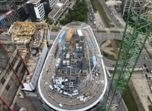 Budowa wieżowców przy Rondzie Daszyńskiego w Warszawie