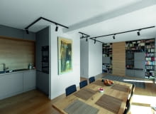 Modne otwarte przestrzenie mieszkalne zapewniające większą przestrzeń życiową blat roboczy blat kuchenny blat w kuchni kuchnia kuchnie aranżacja kuchni wykończenie kuchni wyposażenie kuchenne meble kuchenne