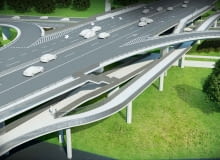 Wizualizacje nowych kładek przy Moście Łazienkowskim w Warszawie