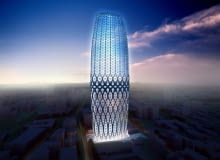 Wieżowiec Dorobanti Tower w Bukareszcie bukareszt, rumunia, zaha hadid, wieżowce, Dorobanti Tower