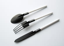 Sztućce inspirowane narzędziami ogrodowymi