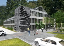 Koncepcja rozbudowy Miejskiego Ogrodu Botanicznego w Zabrzu - Miejski Ośrodek Botaniczny. Proj. Studio BB Architekci