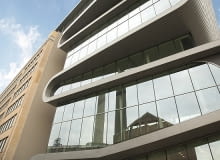 Nowy biurowiec koncernu Unicore w Antwerpii; projekt: Sylvie Bruyninckx, współpraca: Reynaers biurowiec, antwerpia, Sylvie Bruyninckx , Reynaers