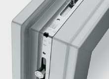 System ryglowania okucia activPilot oparty na trzpieniach w kształcie ośmiokątnych grzybków okucia okienne