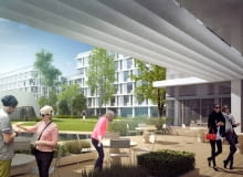 Tak mogłyby wyglądać biurowce na terenie gdańskiego Airport City. Koncepcja JSK Architekci. Tak mogłyby wyglądać biurowce na terenie gdańskiego Airport City. Koncepcja JSK Architekci.