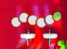 Łazienka dla dzieci, Laufen, proj. Andreas Dimitriadis łazienki, ceramika łazienkowa, łazienka dla dzieci