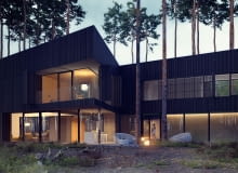Dom między drzewami w podwarszawskim Izabelinie - Wind House. Proj. Przemek Olczyk Mobius Architekci Dom między drzewami w podwarszawskim Izabelinie - Wind House. Proj. Przemek Olczyk Mobius Architekci
