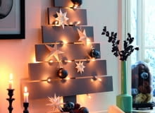 Choinka z drewnianych desek Choinka z drewnianych desek