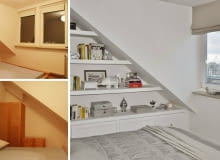 Metamorfoza sypialni z trudnym skosem sypialnia