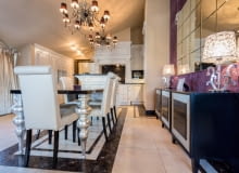 Jadalnia glamour - elegancka i ponadczasowa aranżacja