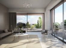 Salon z drzwiami przesuwnymi Schuco ASE 80 LC