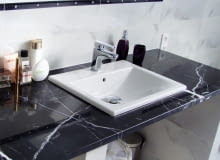 Kamień impregnuje się w fazie produkcji, granitowi to wystarcza, marmurowi - nie umywalki blatowe, umywalka, ceramika łazienkowa