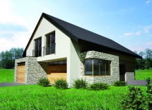 Projekt 'Dom z kamienną elewacją' Projekt 'Dom z kamienną elewacją'