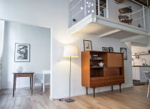 Mieszkanie w Turynie - 110 m kw; proj. con3studio mieszkanie z antresolą, nowoczesne mieszkanie, antresola w mieszkaniu, stylowe wnętrze, skandynawski styl