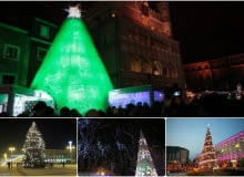 Choinki świąteczne w polskich miastach