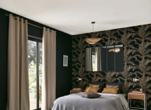 Zasłona blackout Aleyna beżowa 140 x 280 cm na przelotkach Inspire