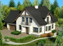 Projekt domu jednorodzinnego z pracowni architektonicznej Galeria Projektów Projekt domu jednorodzinnego