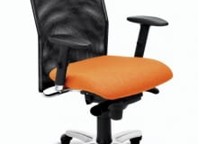 Aby czuć się komfortowo przy pracy, potrzebne jest komfortowe krzesło. Najlepiej obrotowe, na kółkach, z regulowanym siedziskiem, oparciem i podłokietnikami. Montana, obicie z tkaniny, regulacja wysokości i głębokości siedziska, wysokości podłokietników oraz odchylenia oparcia, mechanizm synchroniczny, 799 zł, Nowy Styl