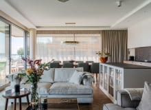 Mieszkanie nad Zalewem Zegrzyńskim - aranżacja projektu Deer Design