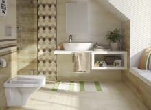 Łazienka - tutaj zużywamy najwięcej ciepłej wody użytkowej łazienka, skosy, poddasze, wyposażenie łazienki