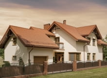 Dachówka betonowa Braas Celtycka Cisar, kolor ceglany Dachówka betonowa Braas Celtycka Cisar, kolor ceglany