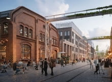 Pierwsza zabudowa mieszkaniowa w Stoczni Cesarskiej