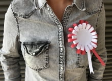 Jak zrobić kotylion z papieru na Święto Niepodległości?