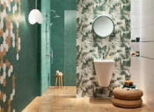 Kolekcja Burano Green Ceramika Domino płytki łazienkowe