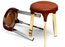 Stołki Stołki, skóra