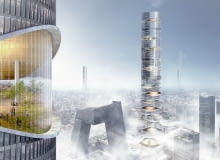 Airscraper - proj. Klaudia Gołaszewska i Marek Grodzicki. II miejsce w konkursie eVolo Skyscraper competition