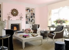 Salon z różowymi ścianami Salon z różowymi ścianami