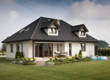 Dachówka betonowa Braas Bałtycka, kolor grafitowy