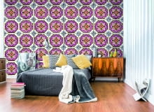 Taniec różowych linii, fizelinowa, 100 zł/rolka, artgeist.pl Taniec różowych linii, fizelinowa, 100 zł/rolka, artgeist.pl