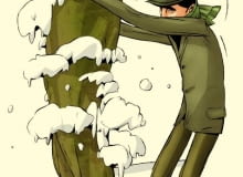 Mokry śnieg grozi połamaniem iglaków, szczególnie kolumnowych odmian, dlatego warto go często strząsać a krzewy obwiązywać Mokry śnieg grozi połamaniem iglaków, szczególnie kolumnowych odmian, dlatego warto go często strząsać a krzewy obwiązywać