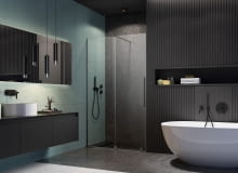 Radaway kabina prysznicowa Furo Brushed GunMetal