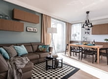 Mieszkanie w Gdańsku; proj. Pracownia Projektowa SAJE oryginalne mieszkanie, przytulne mieszkanie, jak nowocześnie urządzić mieszkanie