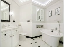 Biała łazienka, aranżacja łazienki, meble łazienkowe