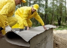 izolacja fundamentów,papa termozgrzewalna, budowa domu