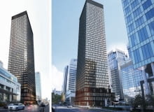 Wieżowiec Skyreach w Warszawie. Proj. Kuryłowicz & Associates