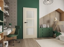 Końcowy efekt aranżacji zależy od umiejętnego połączenia barw. Pod uwagę należy wziąć kolor ścian, mebli i drzwi. Tu jasne drzwi z mleczną szybą pięknie współgrają z zielenią i beżem, Entra Asilo Falcone 1 Końcowy efekt aranżacji zależy od umiejętnego połączenia barw. Pod uwagę należy wziąć kolor ścian, mebli i drzwi. Tu jasne drzwi z mleczną szybą pięknie współgrają z zielenią i beżem, Entra Asilo Falcone 1