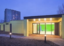 Przedszkole modułowe na warszawskiem Targówku, projekt Płaskowicki Partnerzy Architekci Przedszkole modułowe na warszawskiem Targówku, projekt Płaskowicki